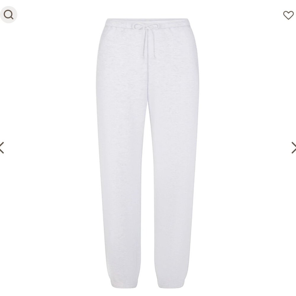 SKIMS COTTON FLEECE CLASSIC JOGGER | LIGHT HEATHER GREY